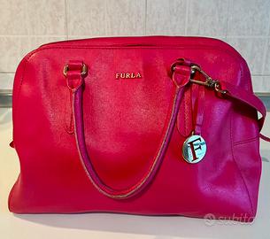 Borsa da signora in pelle rossa