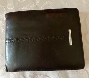 Portafoglio vera pelle marrone Sergio Tacchini