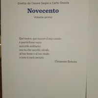 Antologia della poesia italiana. Novecento