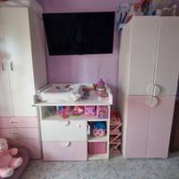 2 armadi, settimino e fasciatoio SMASTAD Ikea