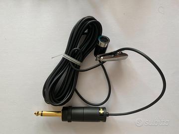 Microfono a contatto con clip + jack 6,3mm