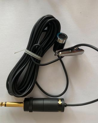 Microfono a contatto con clip + jack 6,3mm