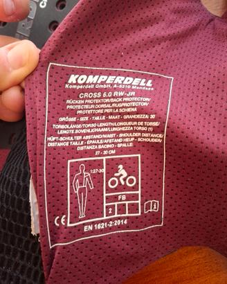 komperdell Cross 6.0 RW-JR Size 30- paraschiena