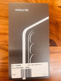 Samsung Galaxy S26 512GB BLACK NUOVO SIGILLATO