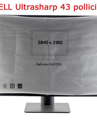 Monitor 43 pollici 4K DEll Ultrasharp U4320Q perfe