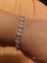 bracciale pandora cuori scintillanti 