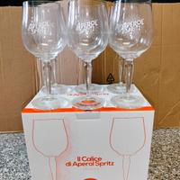 Set 6 Bicchieri Calici Di Vetro Aperol Spritz