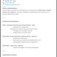 Elettricista / Climatizzazione / Fotovoltaico -