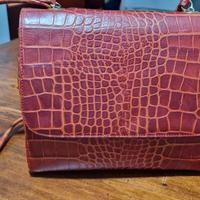 borsa vintage Laura Biagiotti rosso corallo 