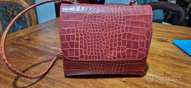 borsa vintage Laura Biagiotti rosso corallo 