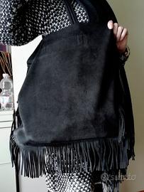 Borsa donna "Space" nera,tracolla a spalla