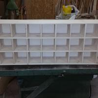 Bacheca Casellario portaoggetti in legno di abete