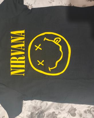 T Shirt Nirvana nuova con Cartellino L
