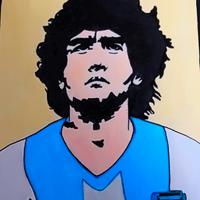 Quadro Maradona 