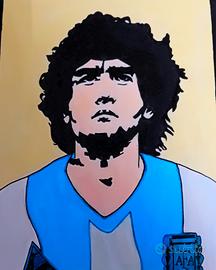 Quadro Maradona 