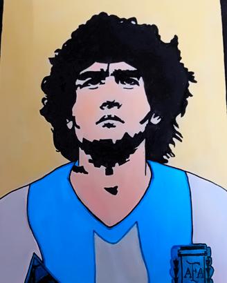 Quadro Maradona 