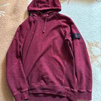 Felpa Stone Island Off-Dye Rosso