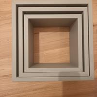 mensole quadrate mdf