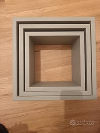 mensole quadrate mdf