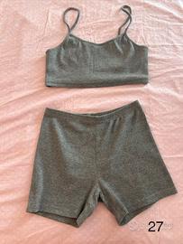 Crop Top & Short a Vita Alta