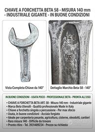Chiave Beta a forchetta 58-140