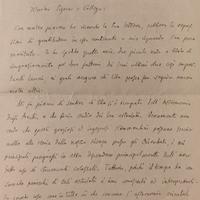 Lettera di Giovanni Schiapparelli