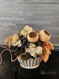 Vaso con fiori secchi