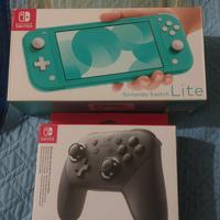 nintendo switch lite + pro Controller 