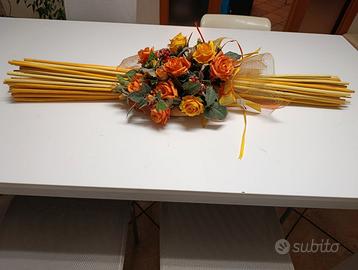 Composizione fiori finti