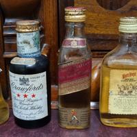 Collezione rare bottiglie mignon whisky Scotch '70