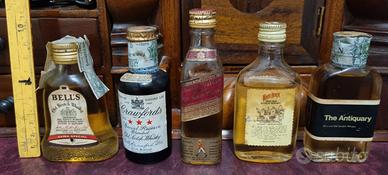 Collezione rare bottiglie mignon whisky Scotch '70