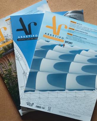 ARKETIPO Lotto 3 numeri rivista  Architettura 2020