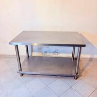 Bancone in acciaio 120x70 cm