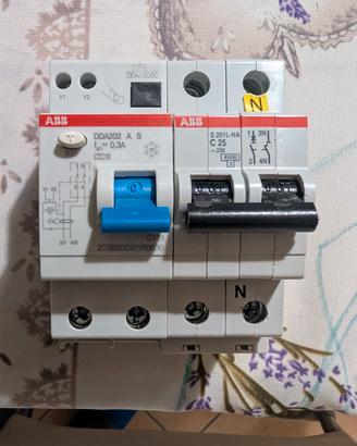 ABB Blocco Differenziale Magnetotermico