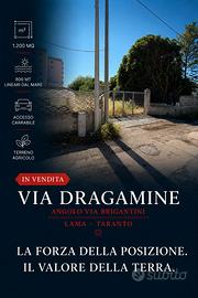 Lama via dragamine terreno agricolo