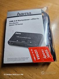 Lettore Card Reader 35 in 1 hama