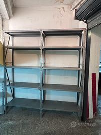Scaffale Metallico Industriale Grigio 240x200x40cm