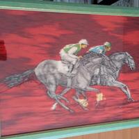 Quadro corsa cavalli