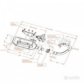 Marmitta per Yamaha CR Z-Target 50 Lem Tornado SS1