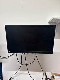 Monitor philips 22” con staffa di fissaggio