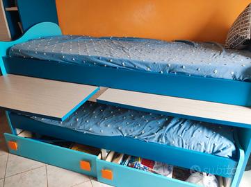 Letto doppio per cameretta ragazzo