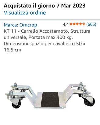 carrello accosta moto