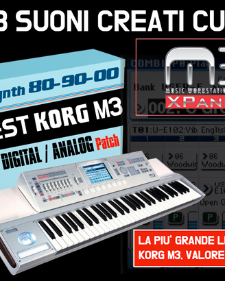 8.2 GB Suoni per Korg M3 / Radias creati su misura