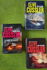 Set 3 romanzi di Clive Cussler & Jack Du Brul.