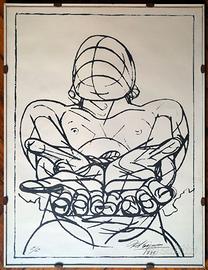 Litografia e/c david alfaro siqueiros nuestra imag