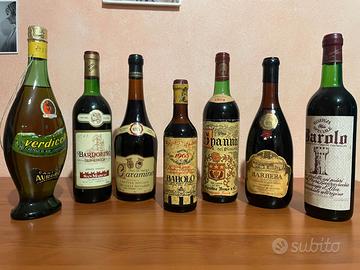 BOTTIGLIE VINI ANNI 60