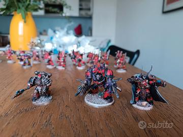 Warhammer 40k Chaos Space Marine Khorne collection