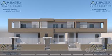 Ville in costruzione con cantinola