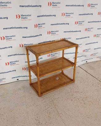 Libreria in Bambù Vintage anni 80