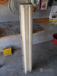 lampadario neon 2 x 58 w